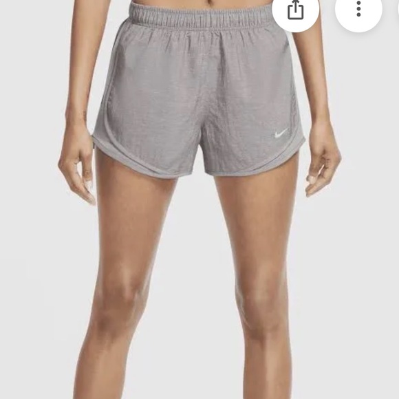 Nike Women's Gray Tempo running shorts - Picture 2 of 7